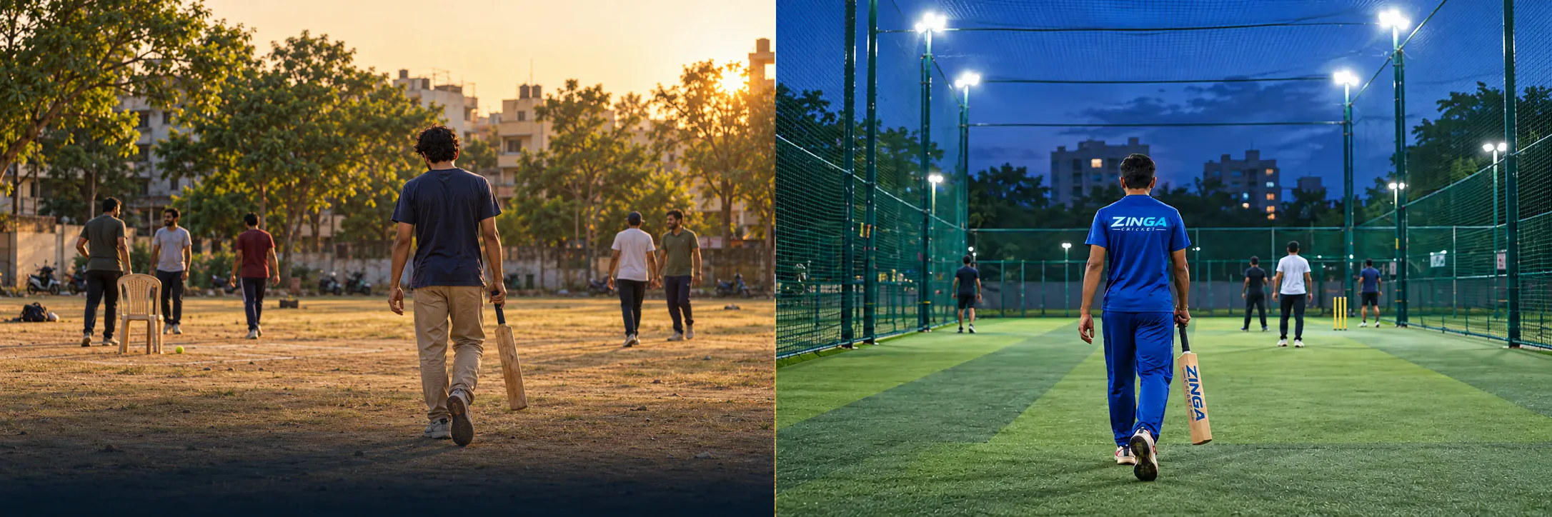 A local cricket tournament becomes organised, recorded Zinga cricket